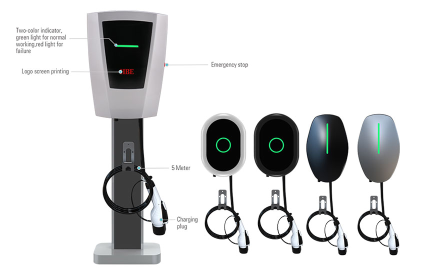 wall ac charging pile detail