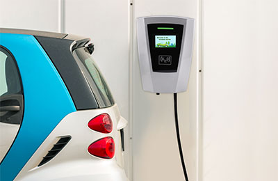 Electronic car charging pile